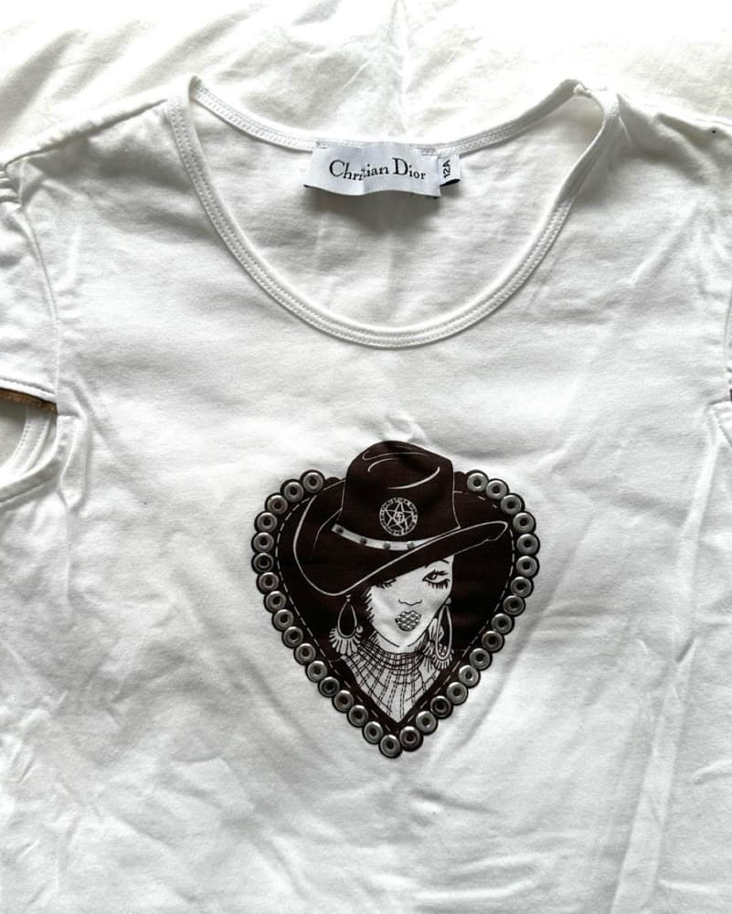 vintage dior baby tee - Image 2