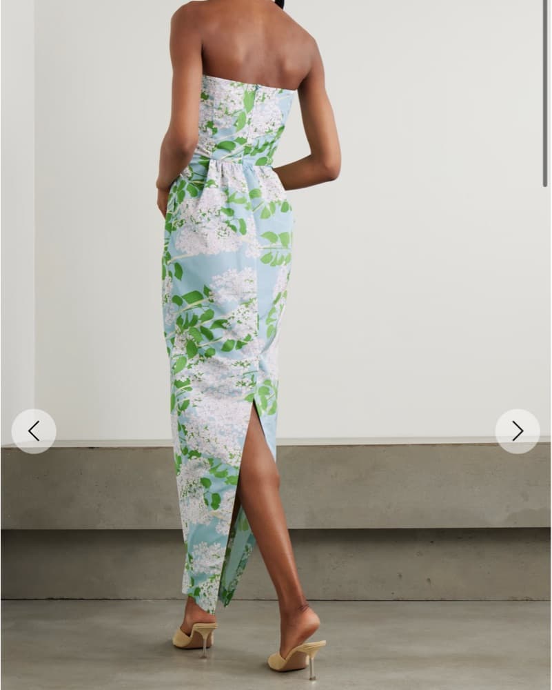 Bernadette Strapless Lena Taffeta Gown - Image 4