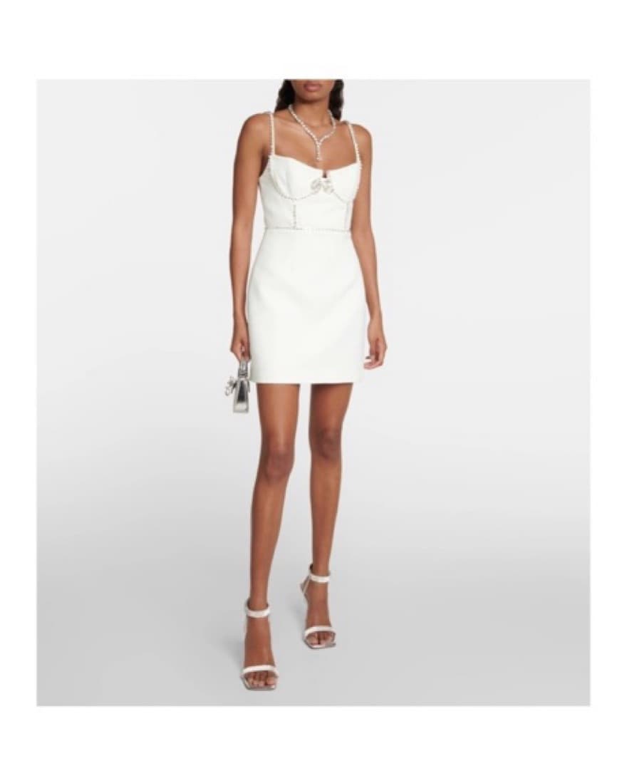Self-portrait White Mini Dress - Image 4