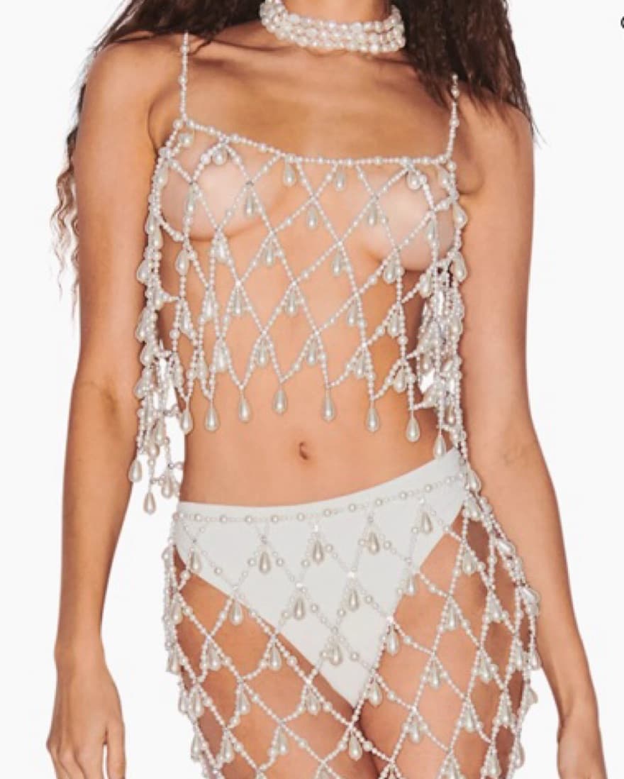 Retrofete Embellished Pearl Top - Image 3