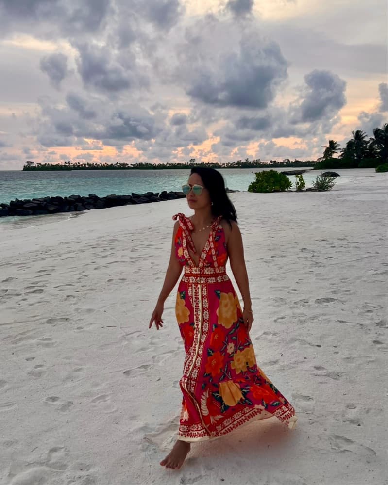 Vibrant Floral Maxi Dress FARM RIO XS - Image 2