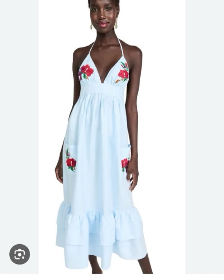 Fanh Mon Blue maxi Dress - Image 2