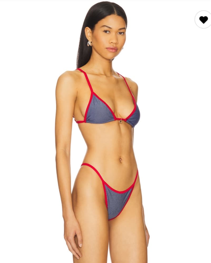 Lumi Bikini In Denim And Red  - Image 3