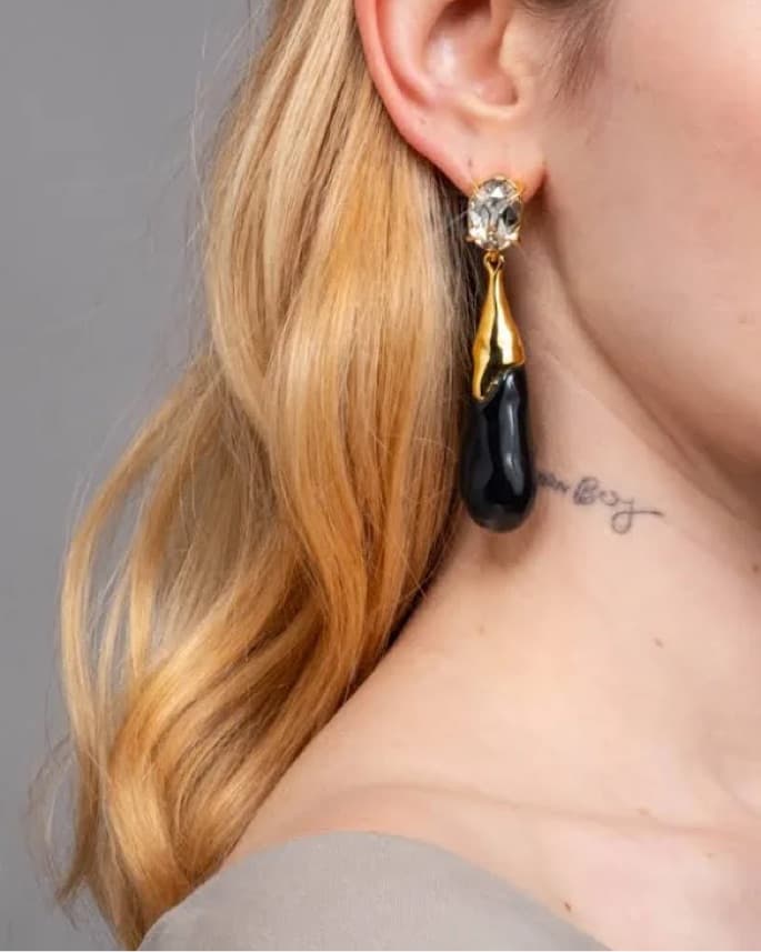 Alexis Bittar Teardrop Crystal Earrings - Image 1