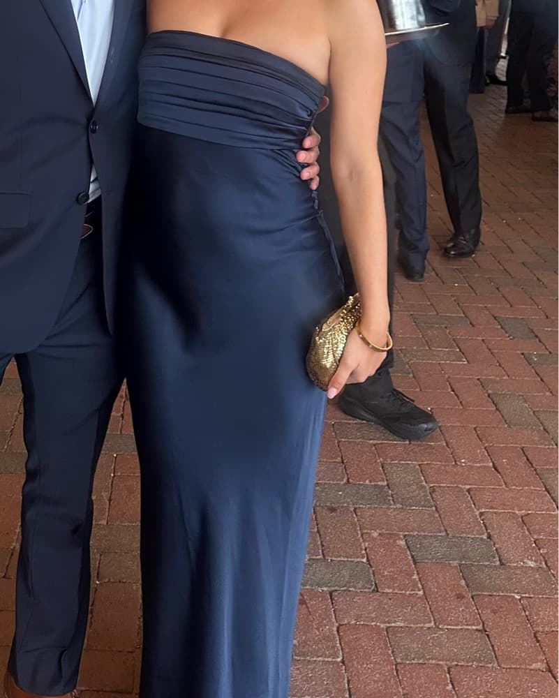 Navy Bridesmaid/Wedding Guest Gown - Image 2