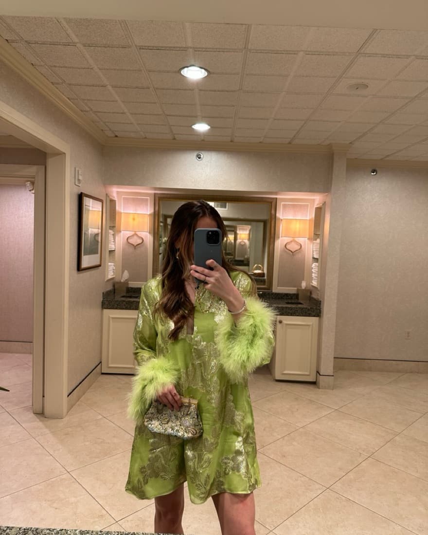 Green Fun Cocktail Dress - Image 1