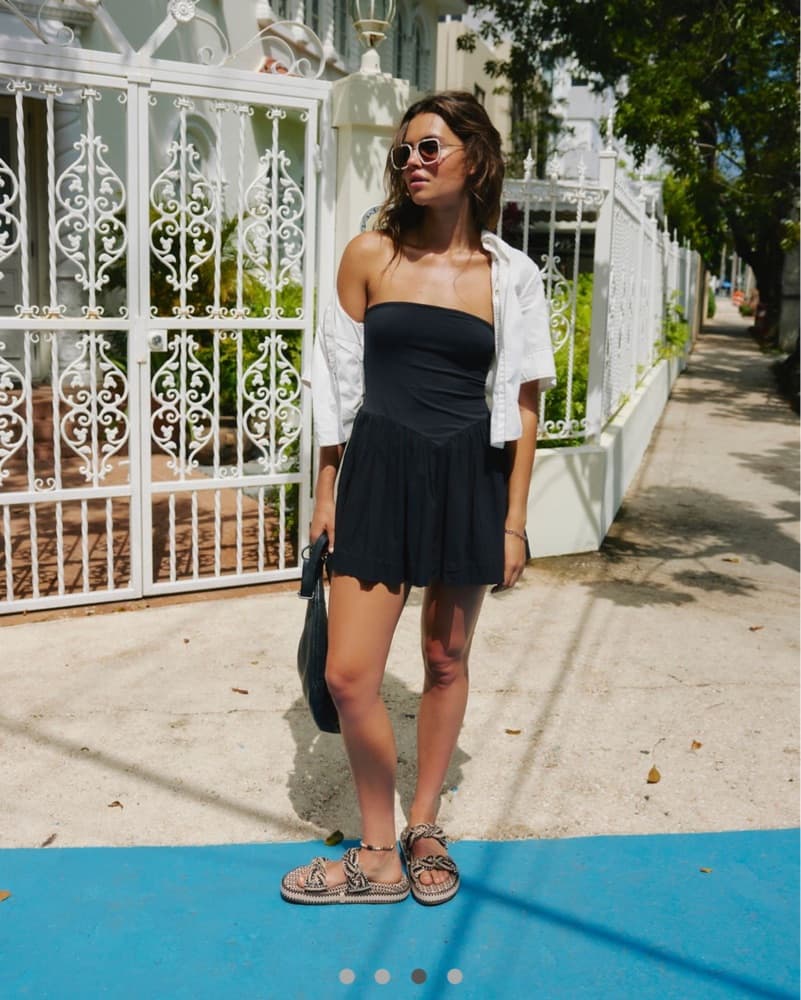 Free People Onda Drop-Waist Tube Mini - Image 3