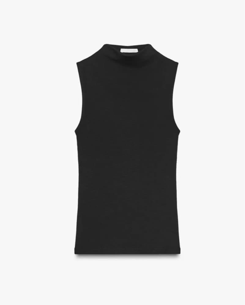 Zara Black High Neck Top - Image 5