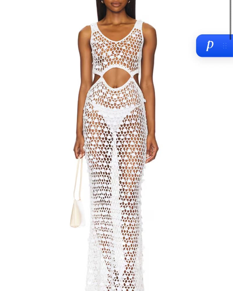 Superfown Maxi Crochet Dress - Image 1