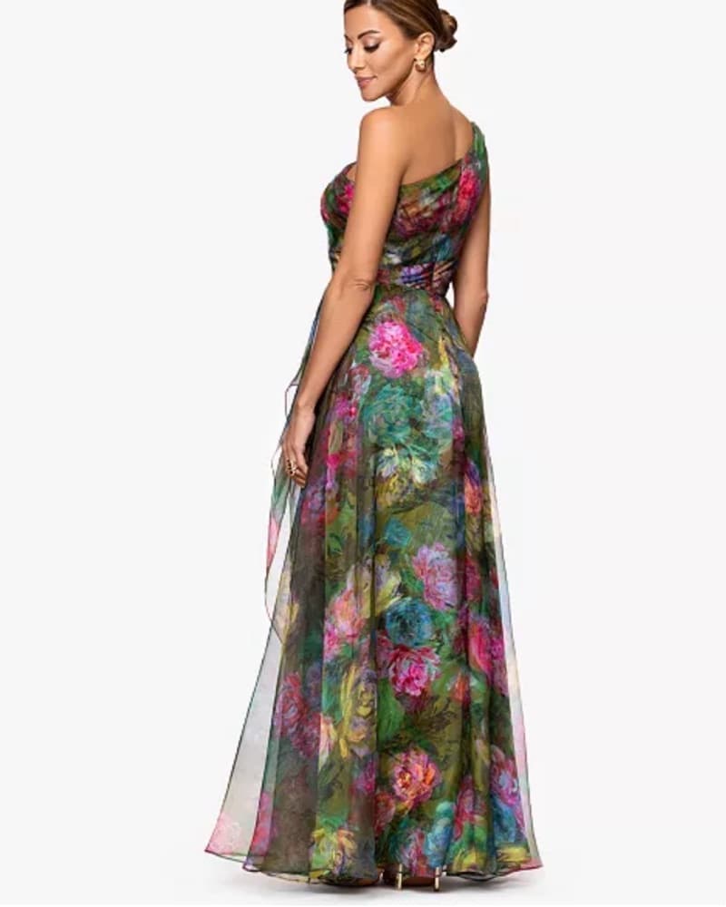 Xscape One Shoulder Formal Gown - Image 4