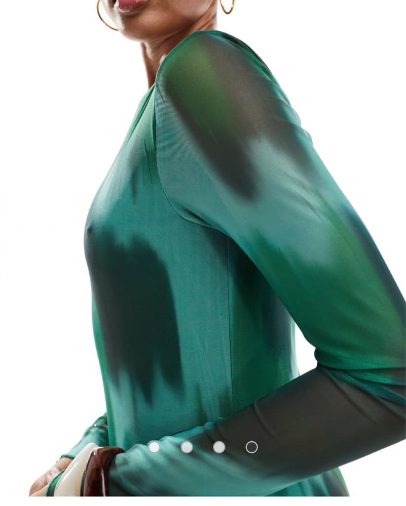 ASOS TALL Green Marble Dress  - Image 4