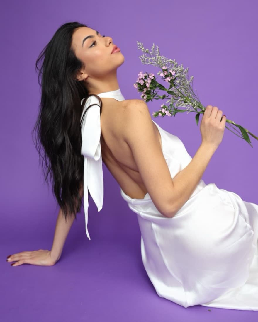 Silk Maison Halter Open Back Gown - Image 2