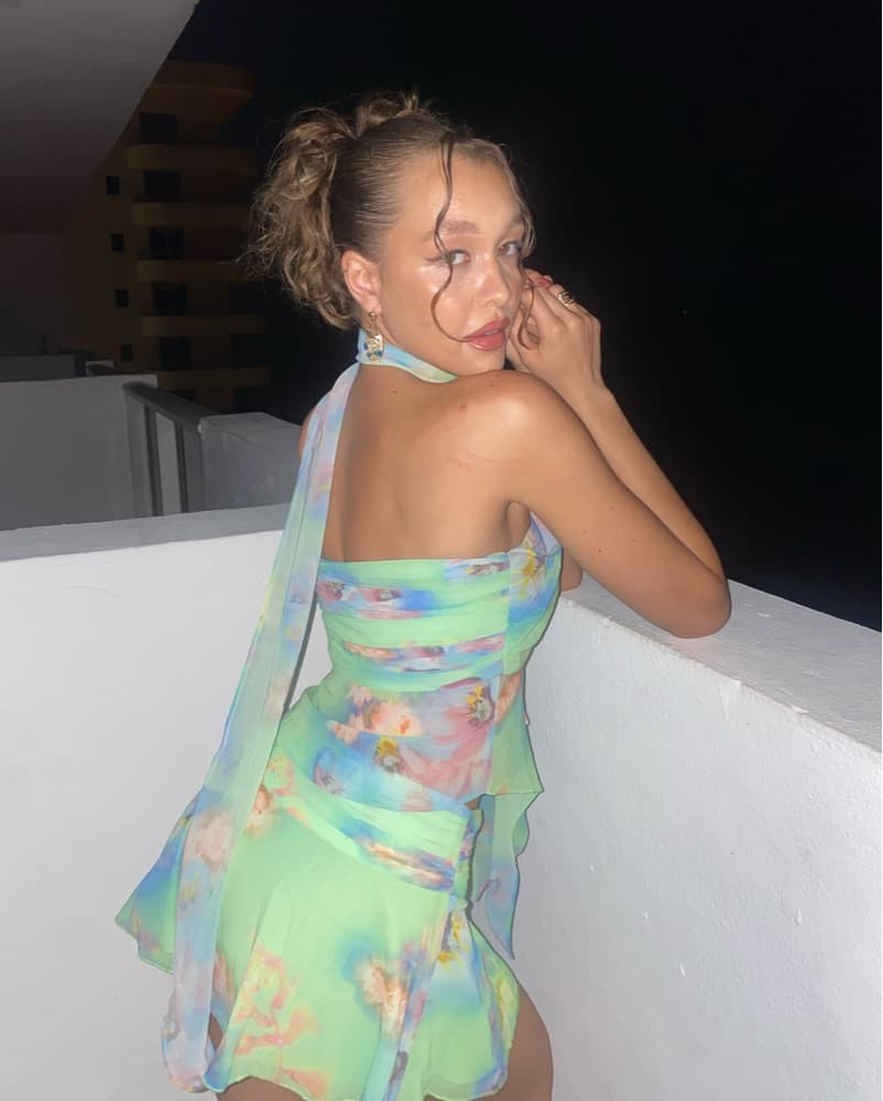  Chiffon Wrap Around Set in Ardere Print - Image 1