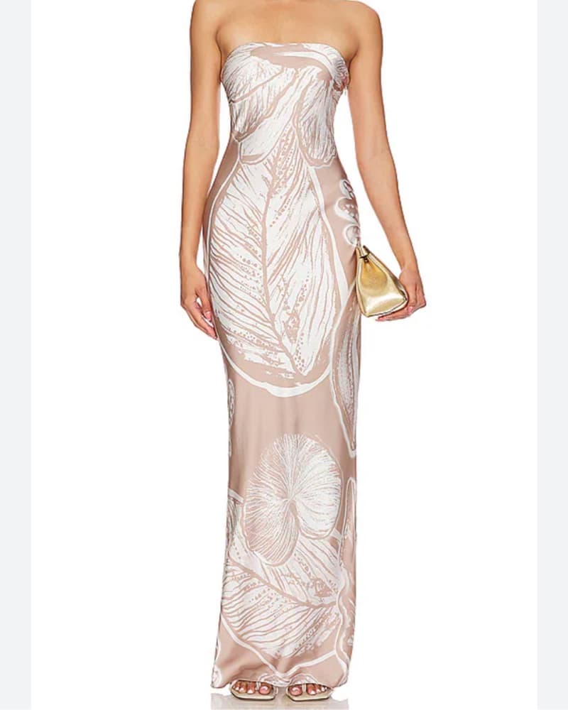 Slik Maxi Dress - Image 1