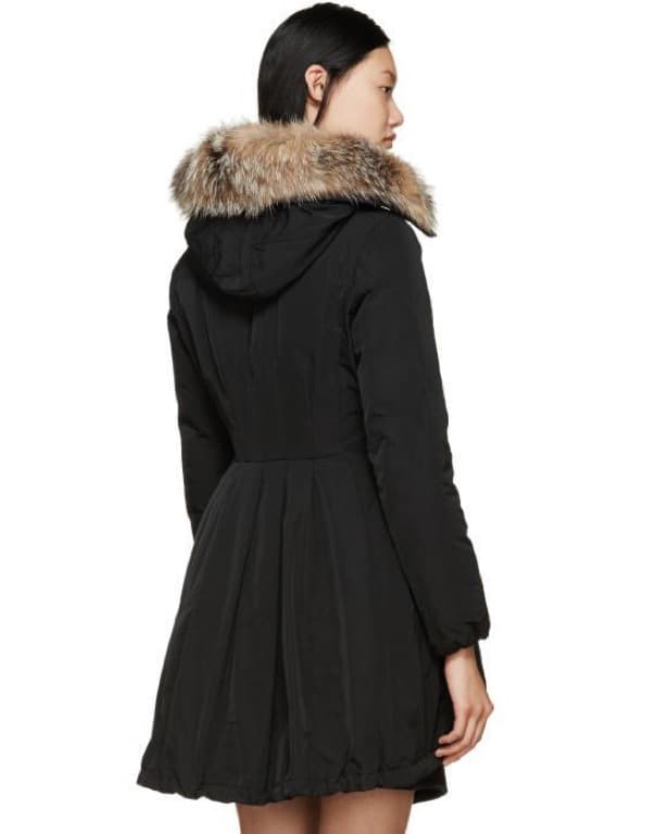 Moncler Arriette Flared Skirt Down Coat - Image 6