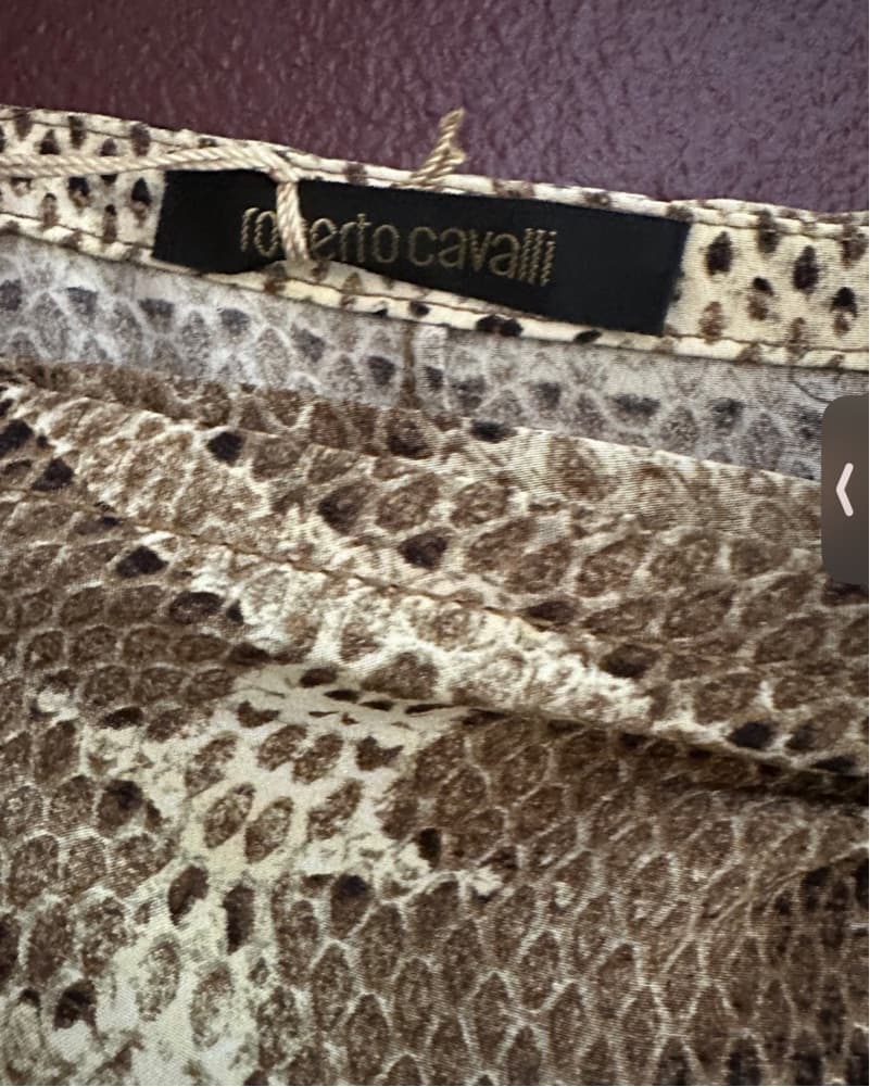 Roberto Cavali Silk Skirt - Image 4