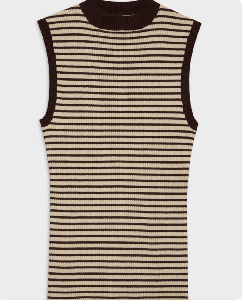 Mila Sleeveless Knit Sweater - Image 2