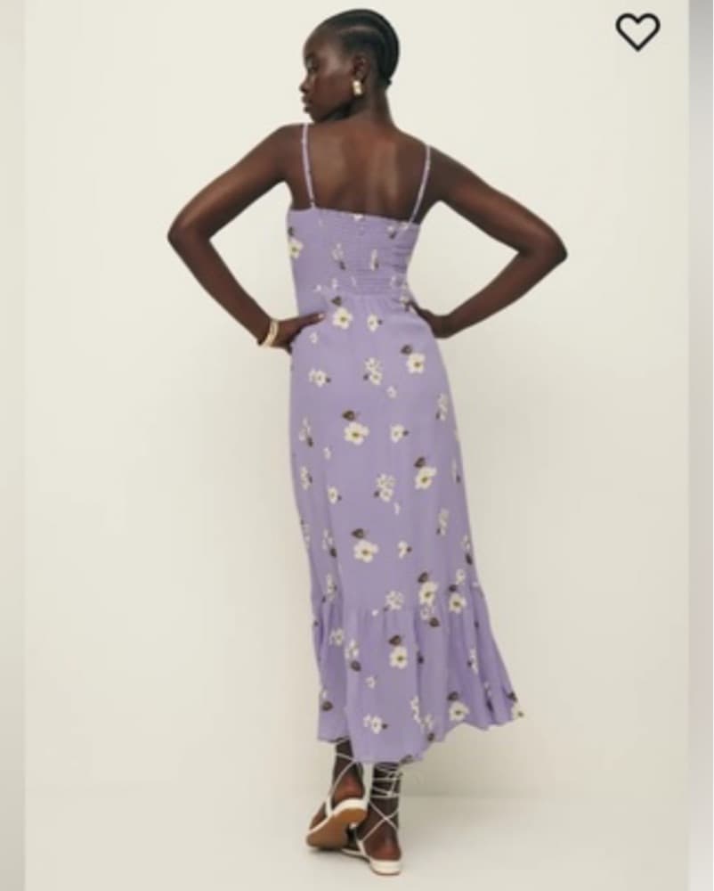 Lilac Floral Emersyn Midi Dress - Image 3