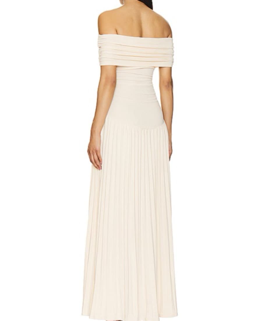 Lioness Cream Off The Shoulder Dress - Image 3
