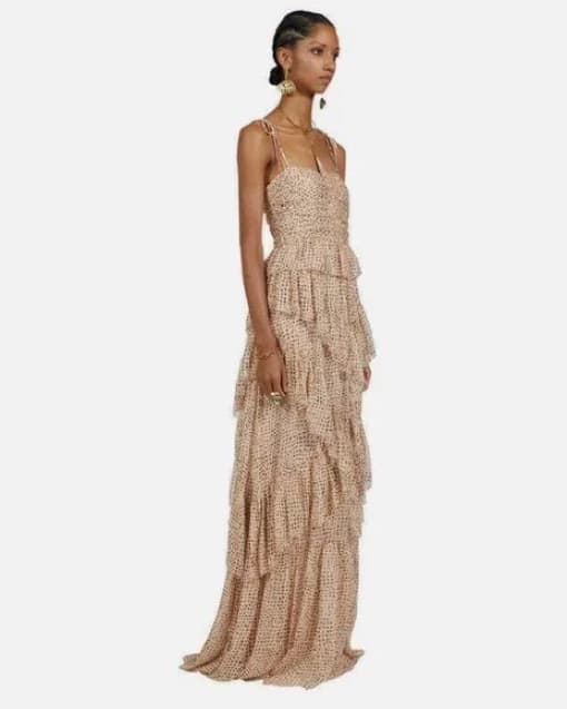 Ulla Johnson Aveline Silk Tiered Gown - Image 2