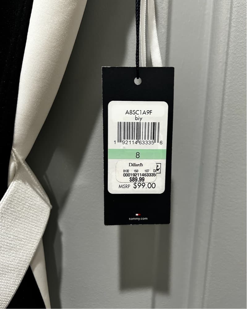 Stylish Black and White Vest Dress  - Image 3