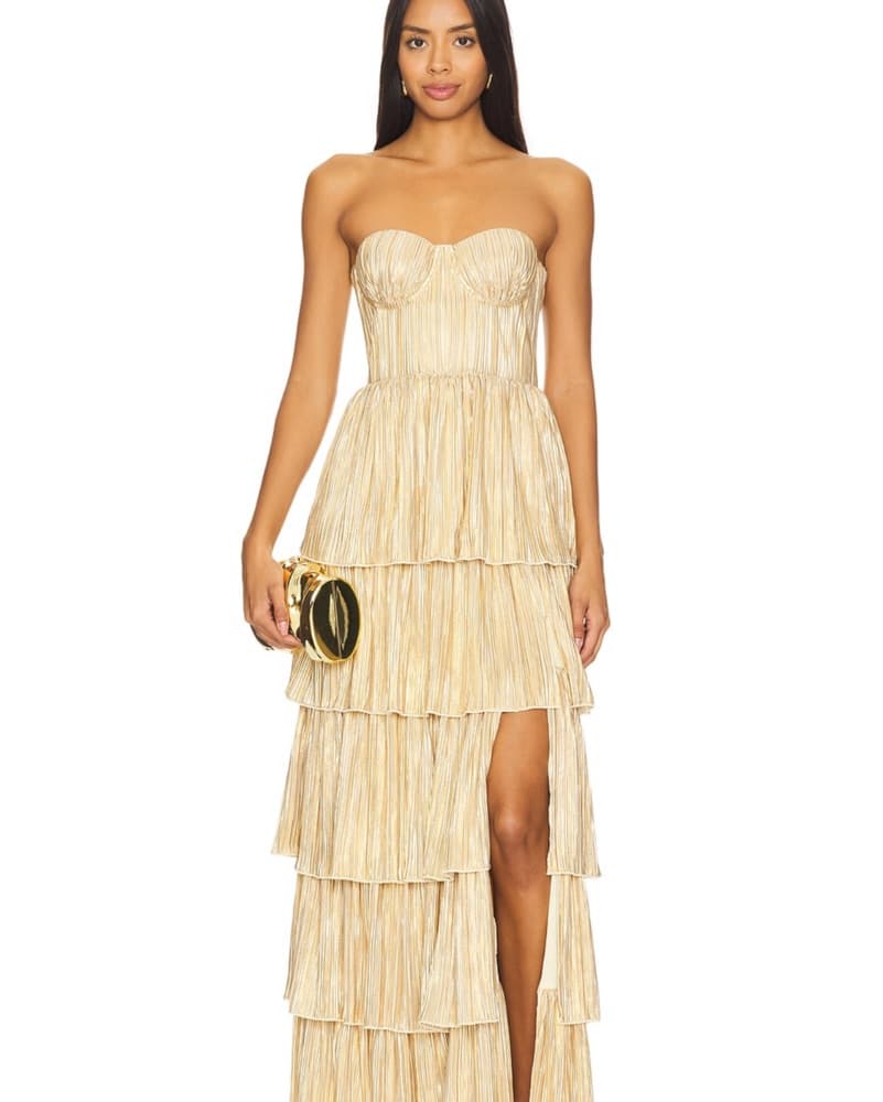 Lovers and Friends Gold Gown - Image 1