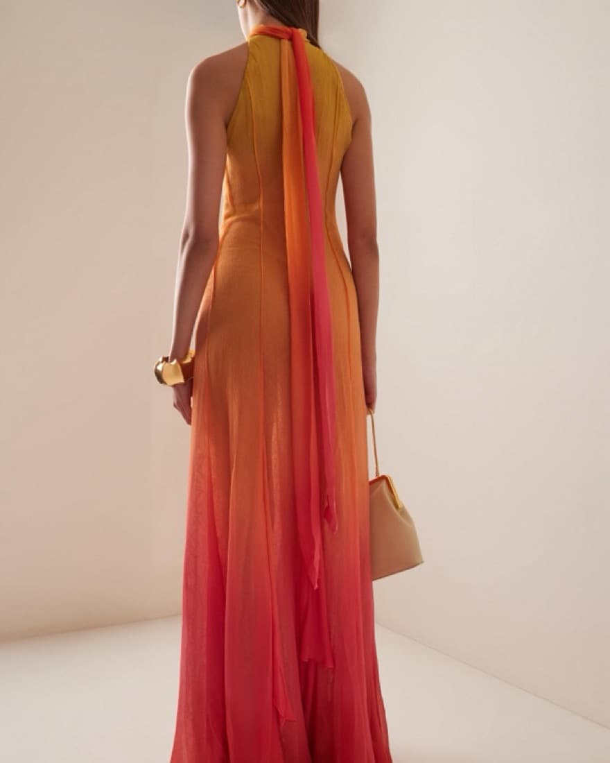 Francesca Miranda Ombre Silk Dress - Image 5