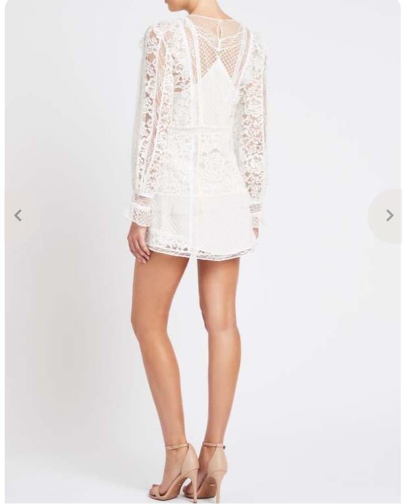 Iro White Lace Fergus Mini Dress - Image 2