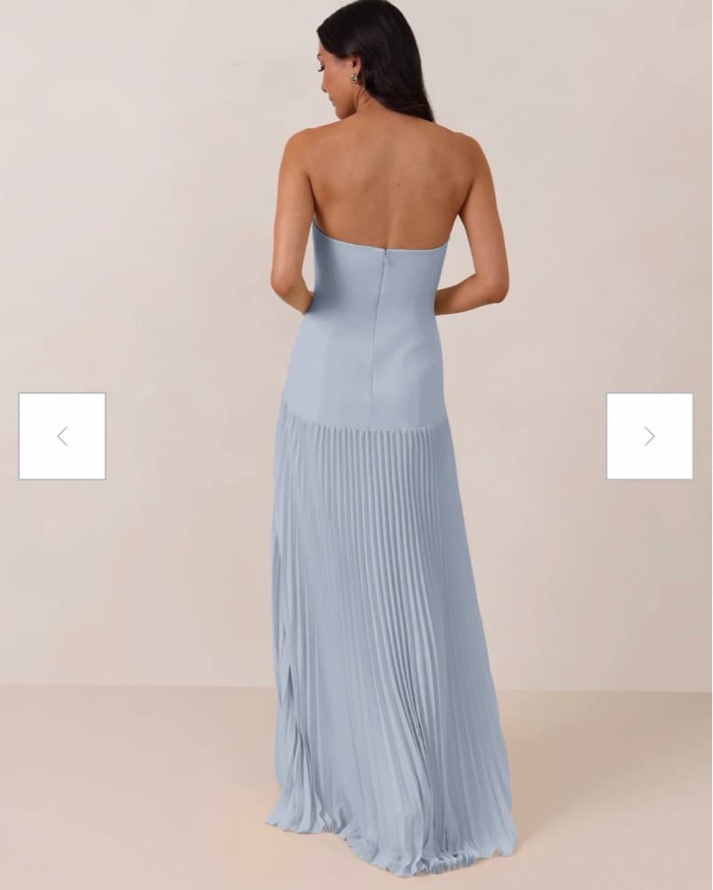 Light Blue Wedding Guest Dress  - Image 3