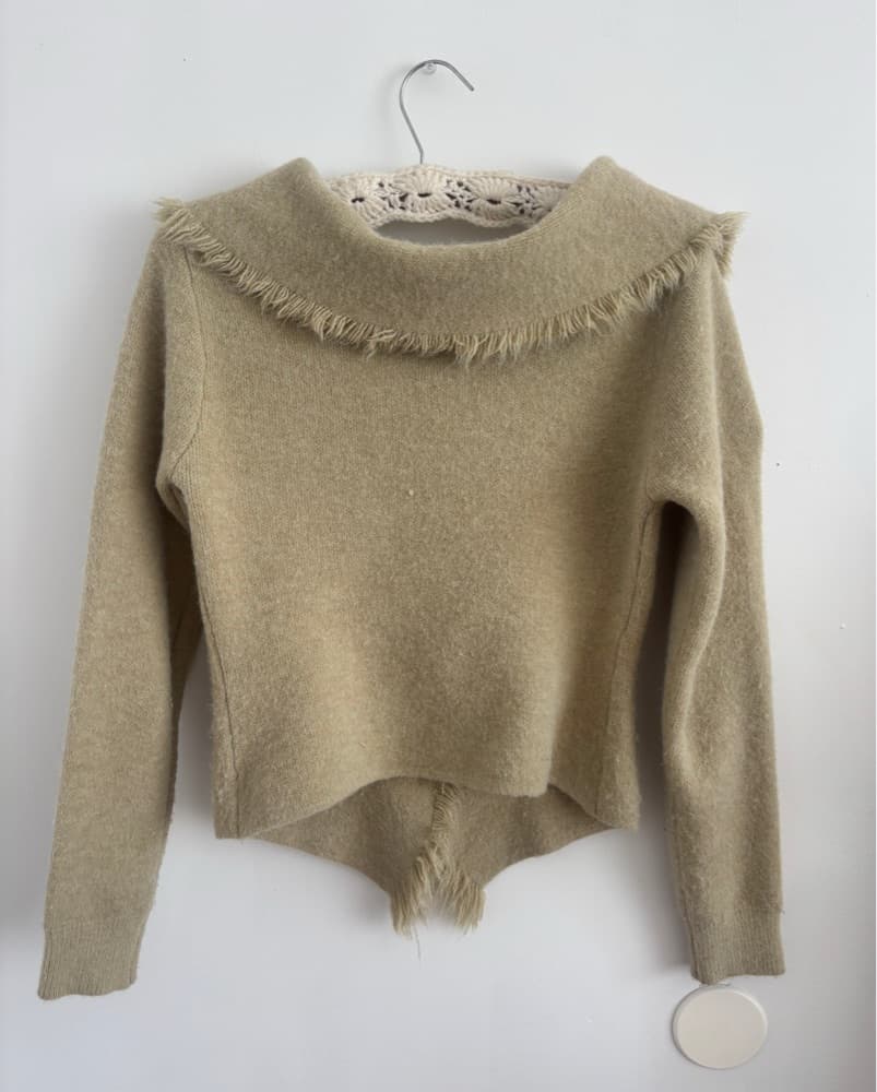 Zemeta Off Shoulder Ragged Cardigan - Image 3
