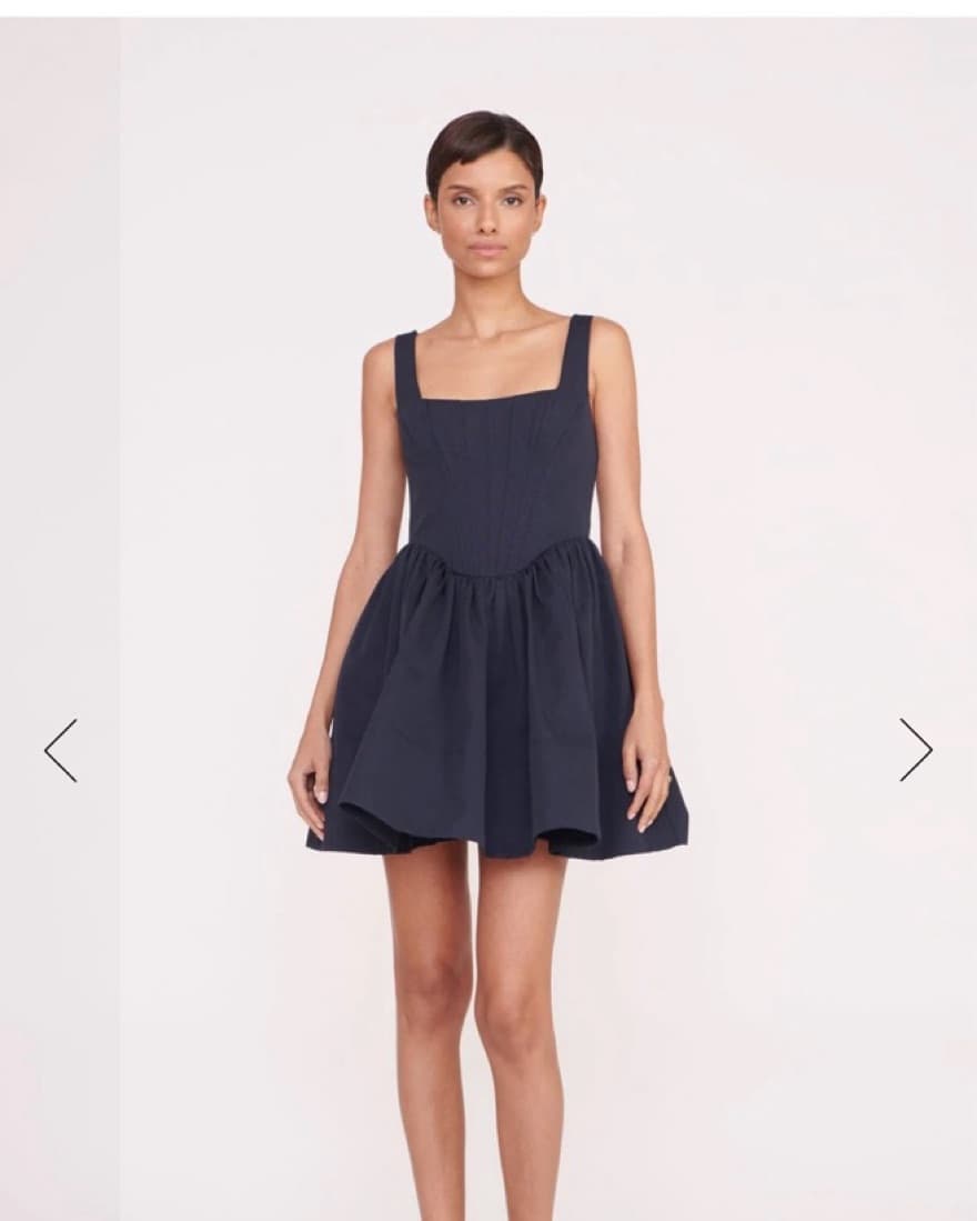Staud Navy Landscape Dress - Image 1