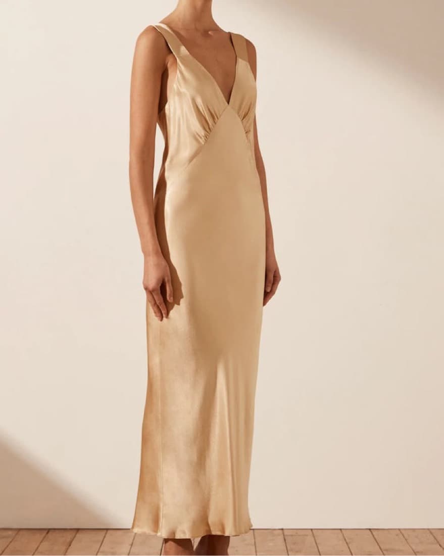 Shona Joy Felicity Plunge Midi Dress - Image 1