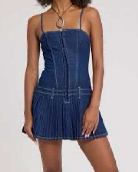 lioness denim dress - Image 1