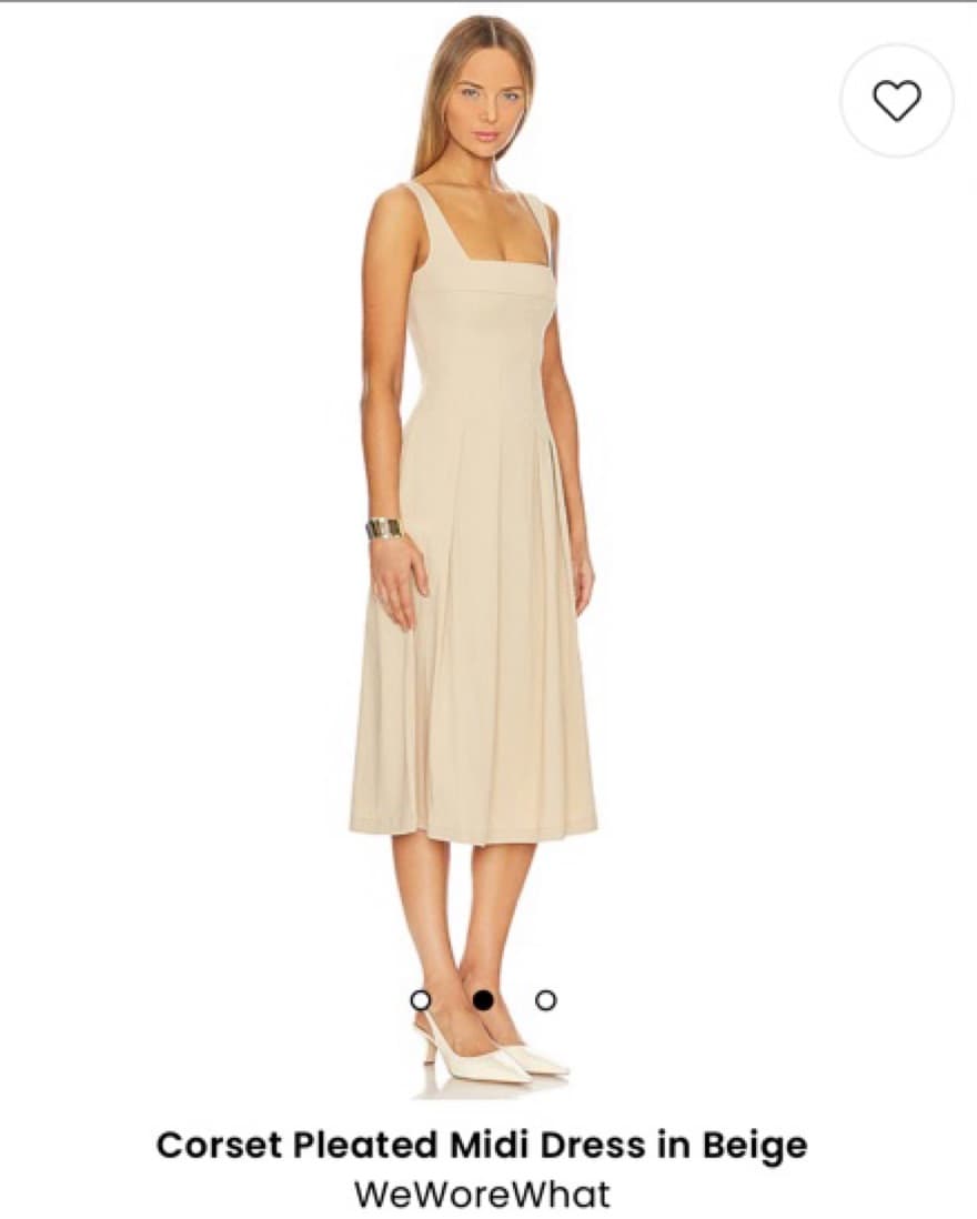 WeWoreWhat Corset Pleated Midi Dress - Image 3