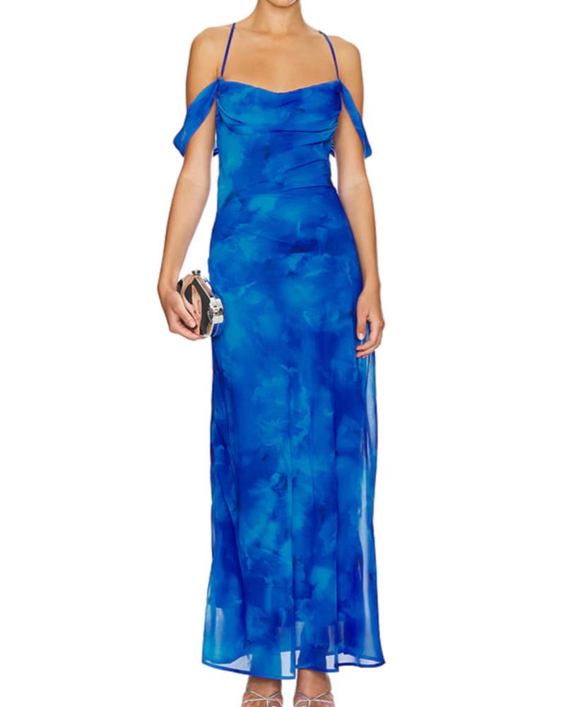 Lavoni Maxi Dress in Ramona Blue - Image 1