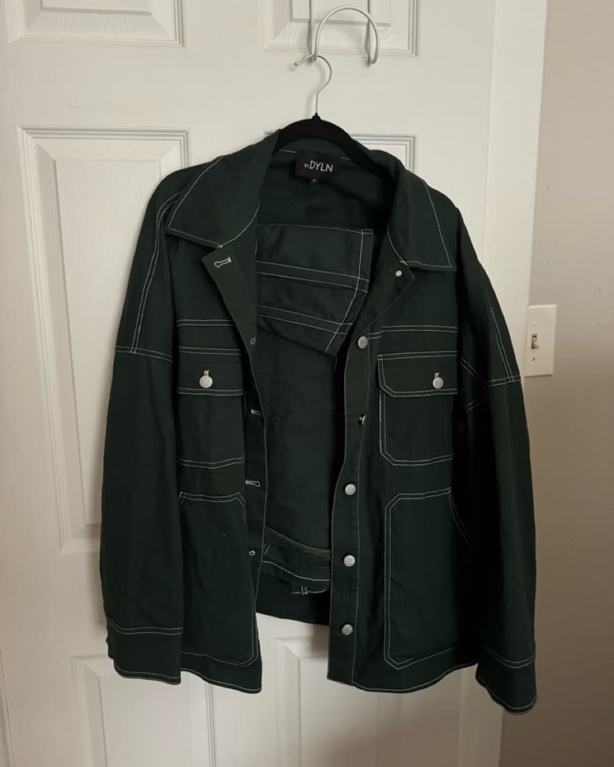 Green Oversized Matching Denim Set - Image 5