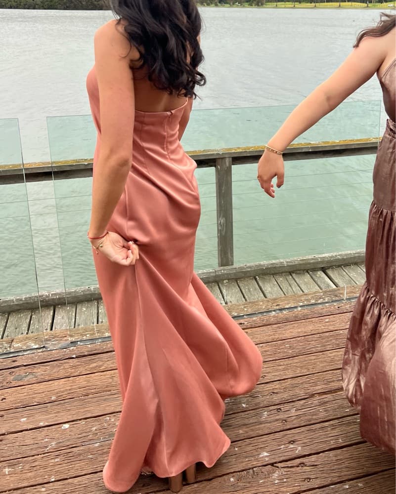 BHLDN Satin Bridesmaid Dress - Image 3