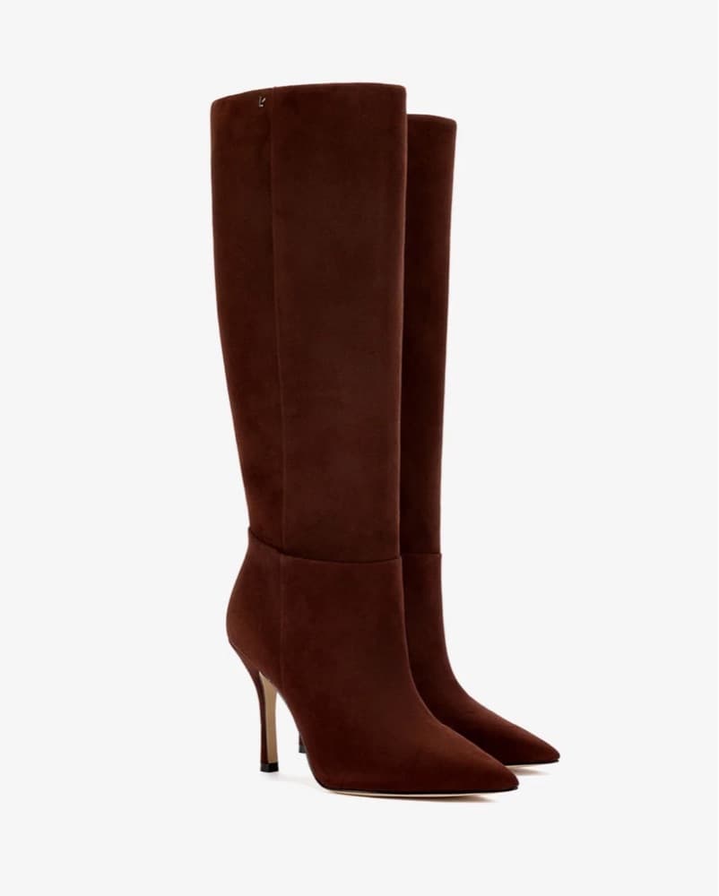Larroude Suede Brown Boots - Image 2