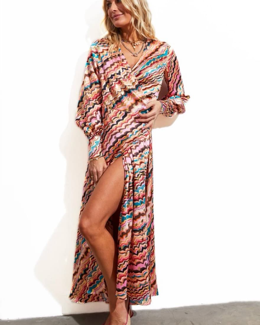 Never Fully Dressed Gold Fleck Maxi Wrap - Image 3