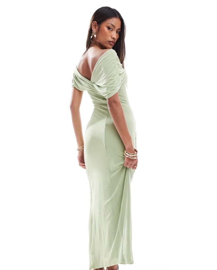 Sage Green Formal Dress - Image 2