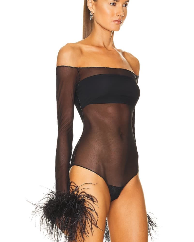 Oseree Feather Bodysuit - Image 2