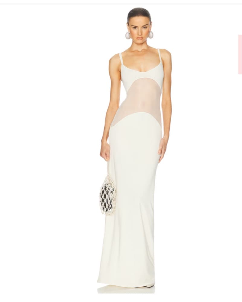 Helsa White Maxi Dress - Image 3