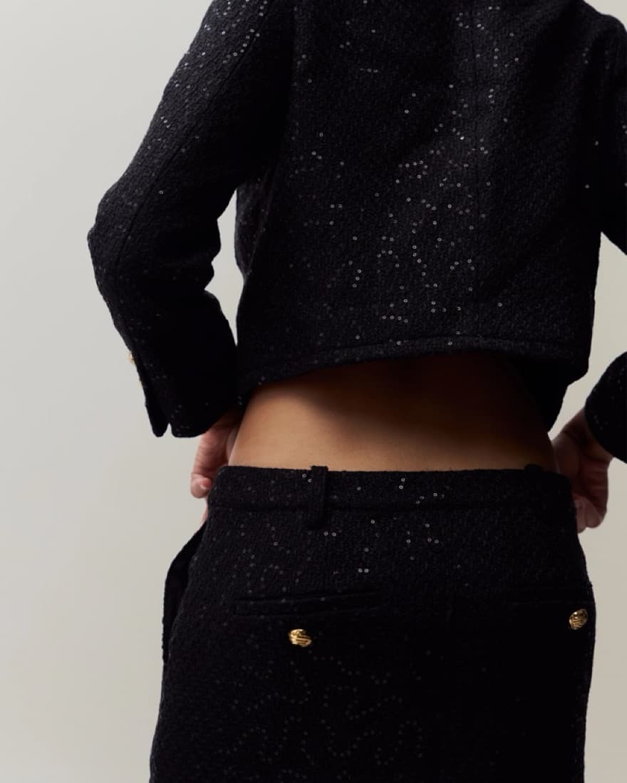 Danielle Guizio Bela Tweed Mini Skirt - Image 3