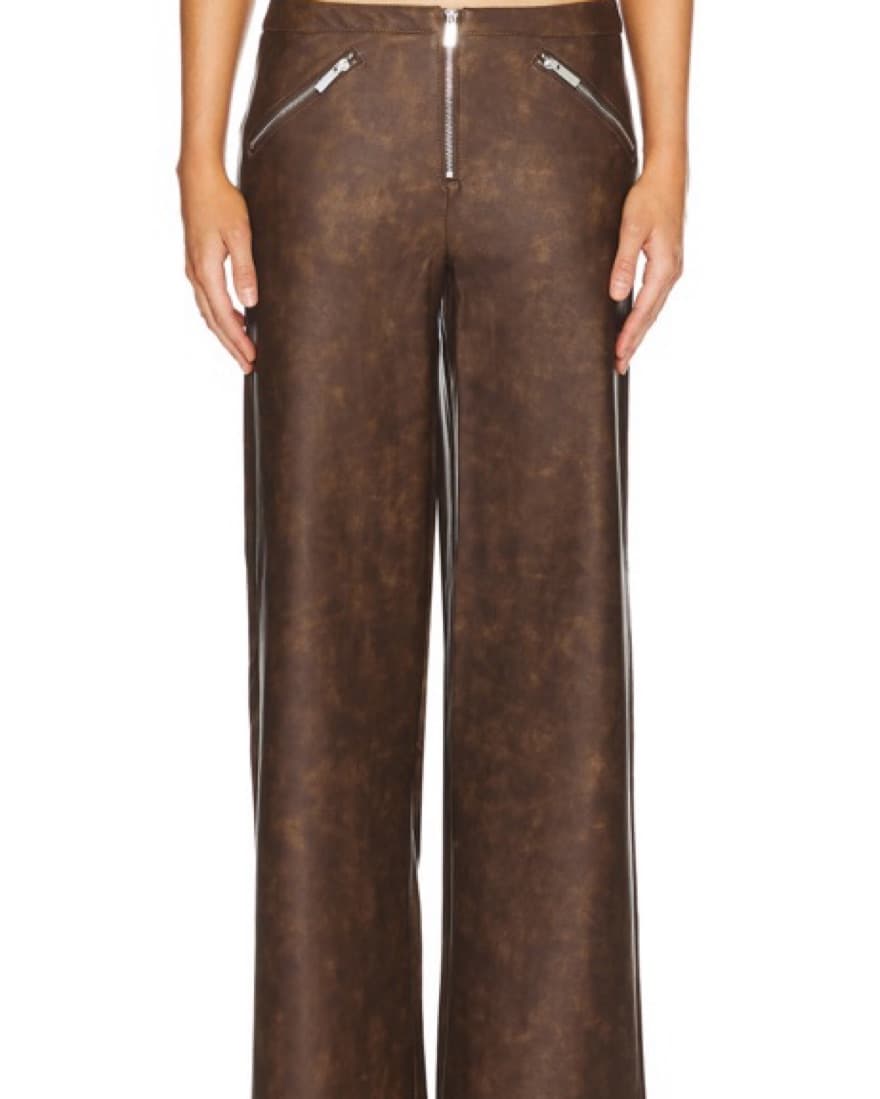 Faux leather Zipper Pants - Image 1