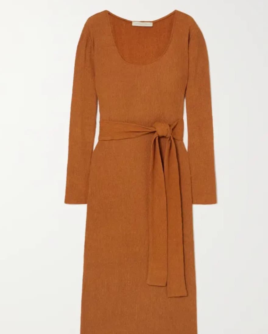 Savannah Morrow Burnt Orange Dress - Image 3