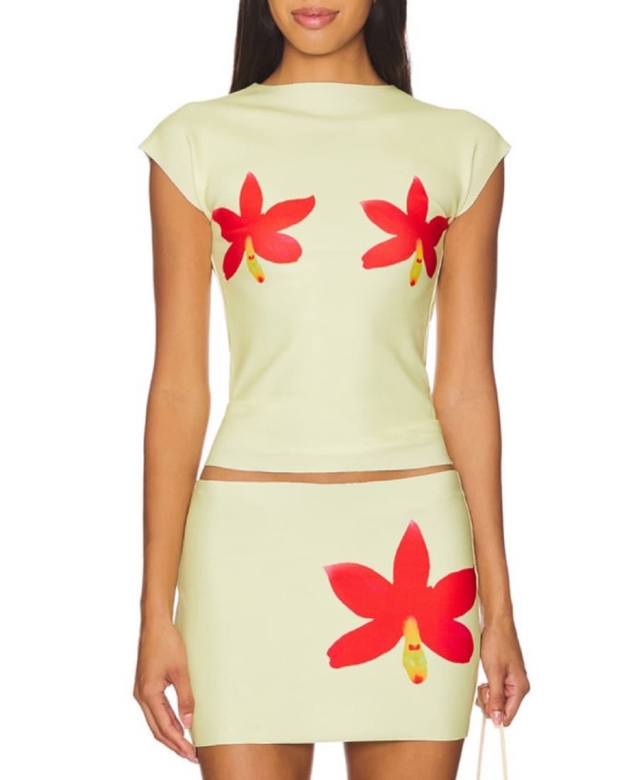 Vibrant Floral Printed Mini Dress - Image 1