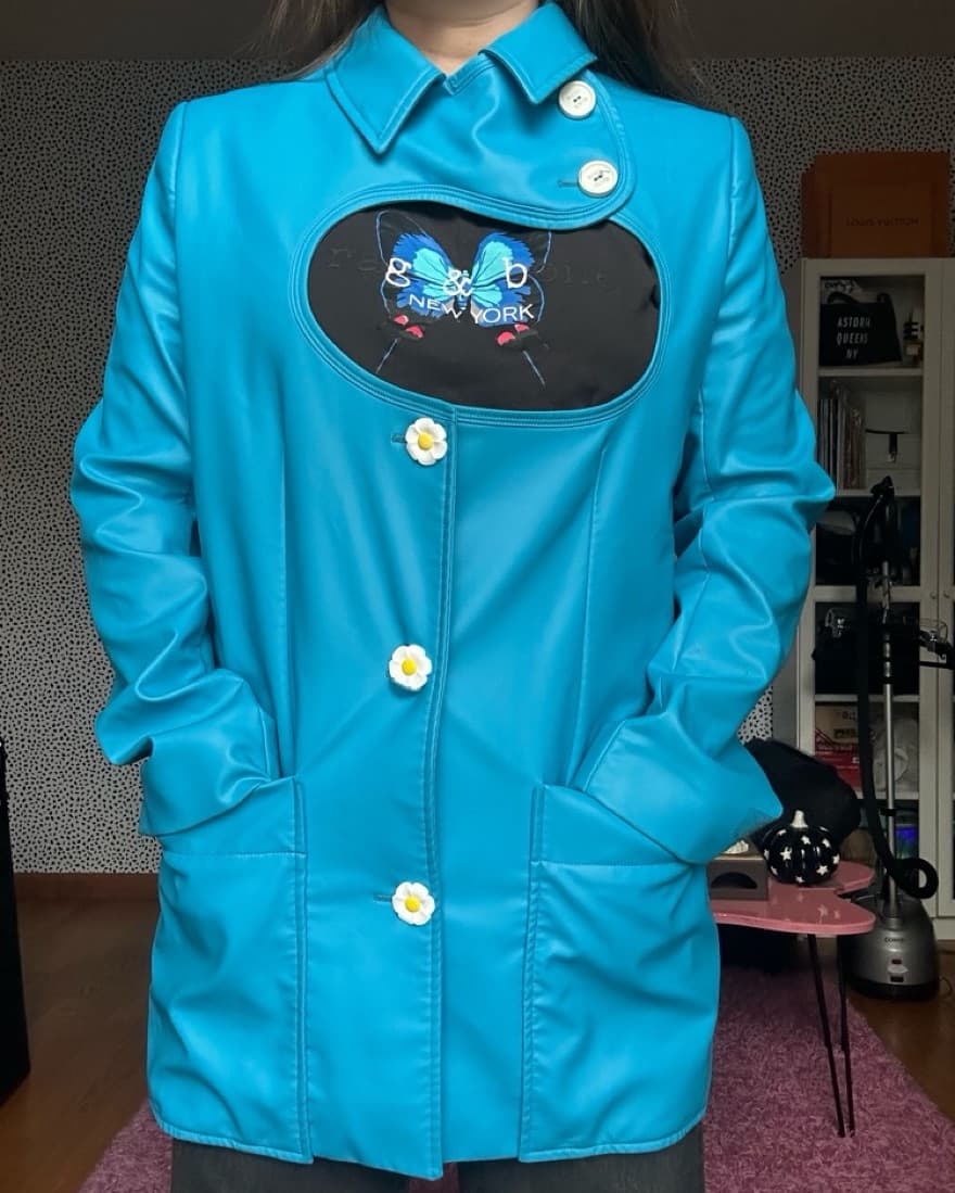 Nina Ricci Cutout Blazer Size 40 - Image 3
