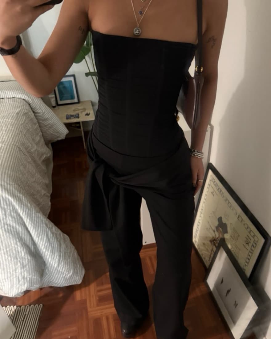 Black Wrap Pants - Image 4