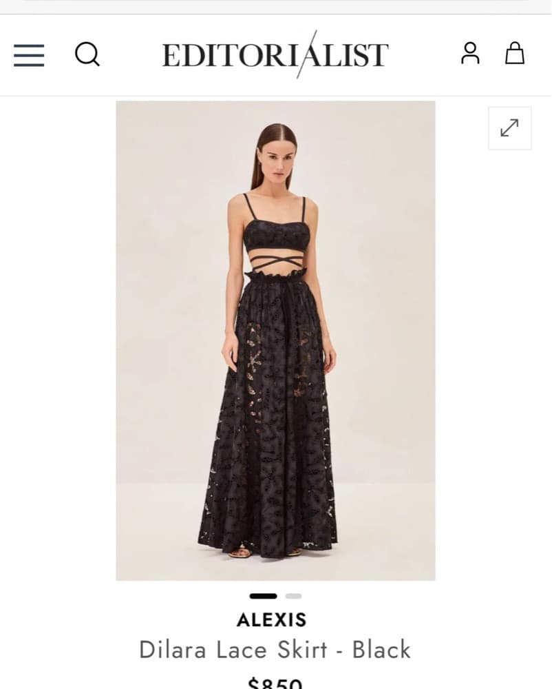 Alexis Dilara Lace Maxi Skirt - Image 4