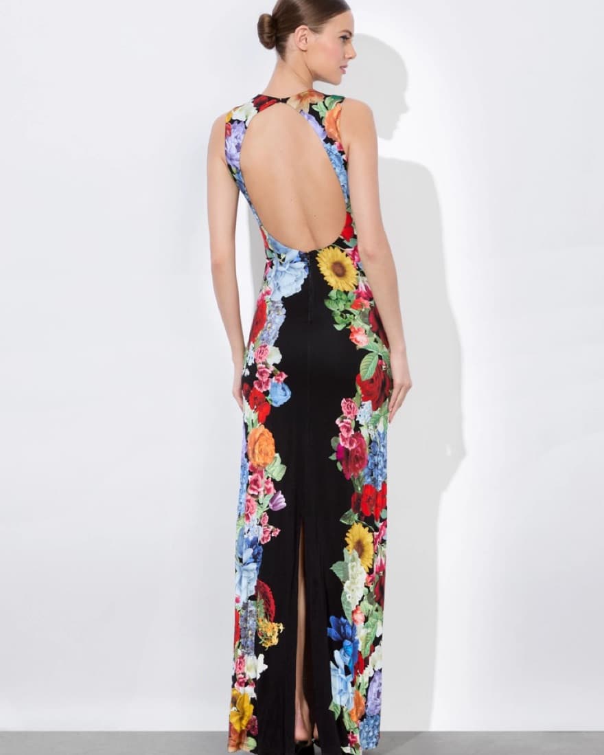 Alice & Olivia Delora Open Back Dress - Image 3